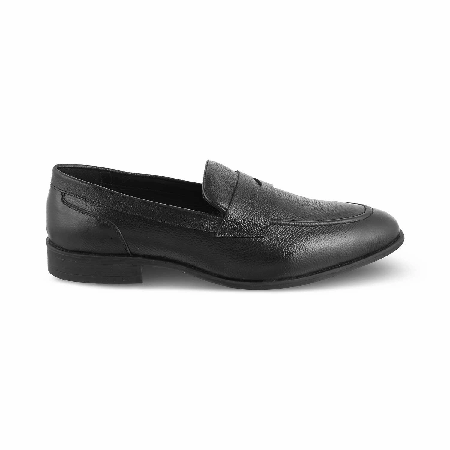Shearling Loafers The Paris Black Men's Leather Penny Loafers Tresmode