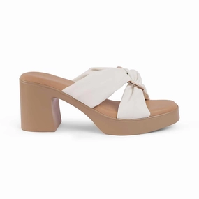Cute Flat Sandals Tresmode Molin White Women's Dress Block Heel Sandals