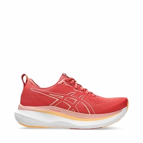 Asics Venture 5 Trail Running Shoes Asics Women's Glideride Max Sneaker in Dark Pink Clay/Orange Glow