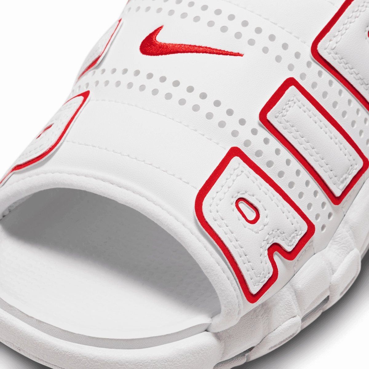 Indoor Shoes Slippers Air More Uptempo Slide 'White Red'
