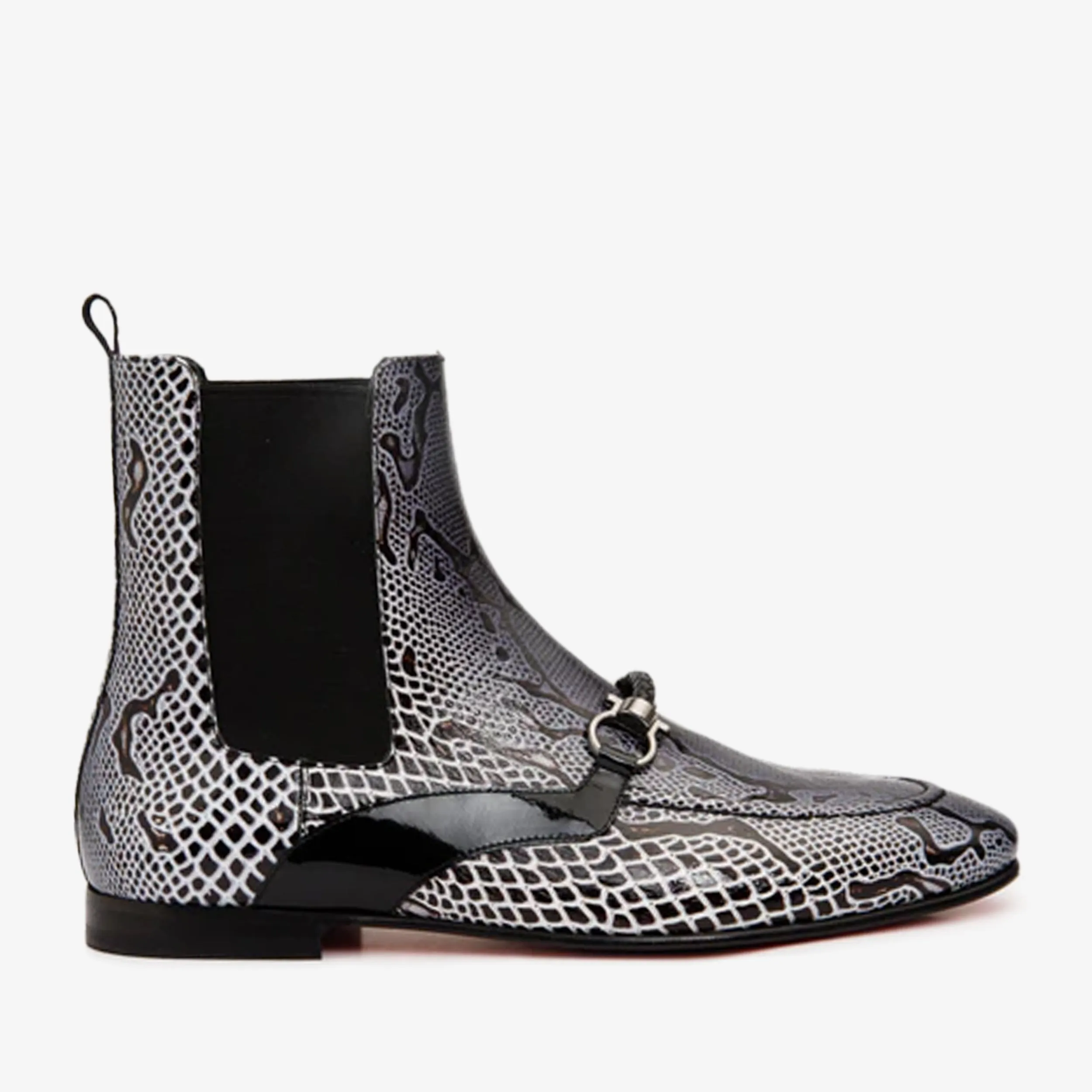 Air Wear Chelsea Boots The Milano Black & White Leather Chelsea Dress Men Boot Final Sale!