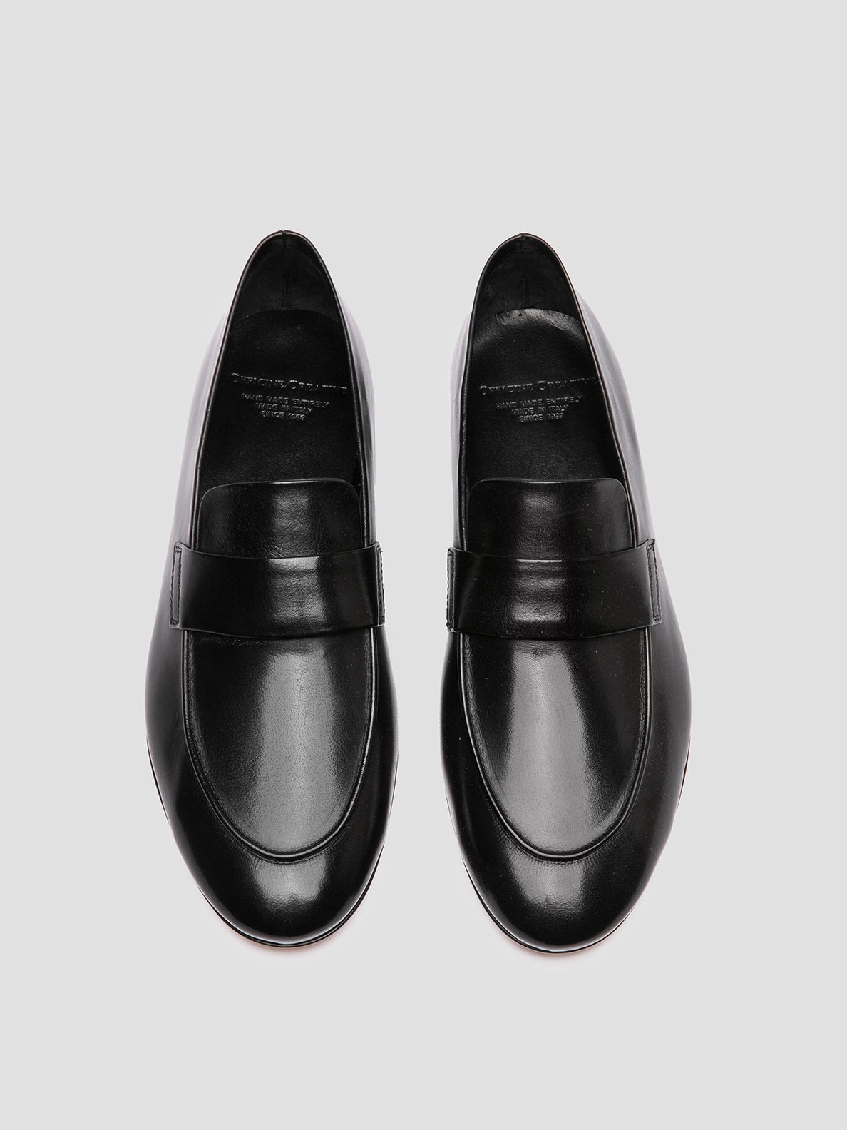 Styles Of Loafers AIRTO 001 - Black Leather Penny Loafers