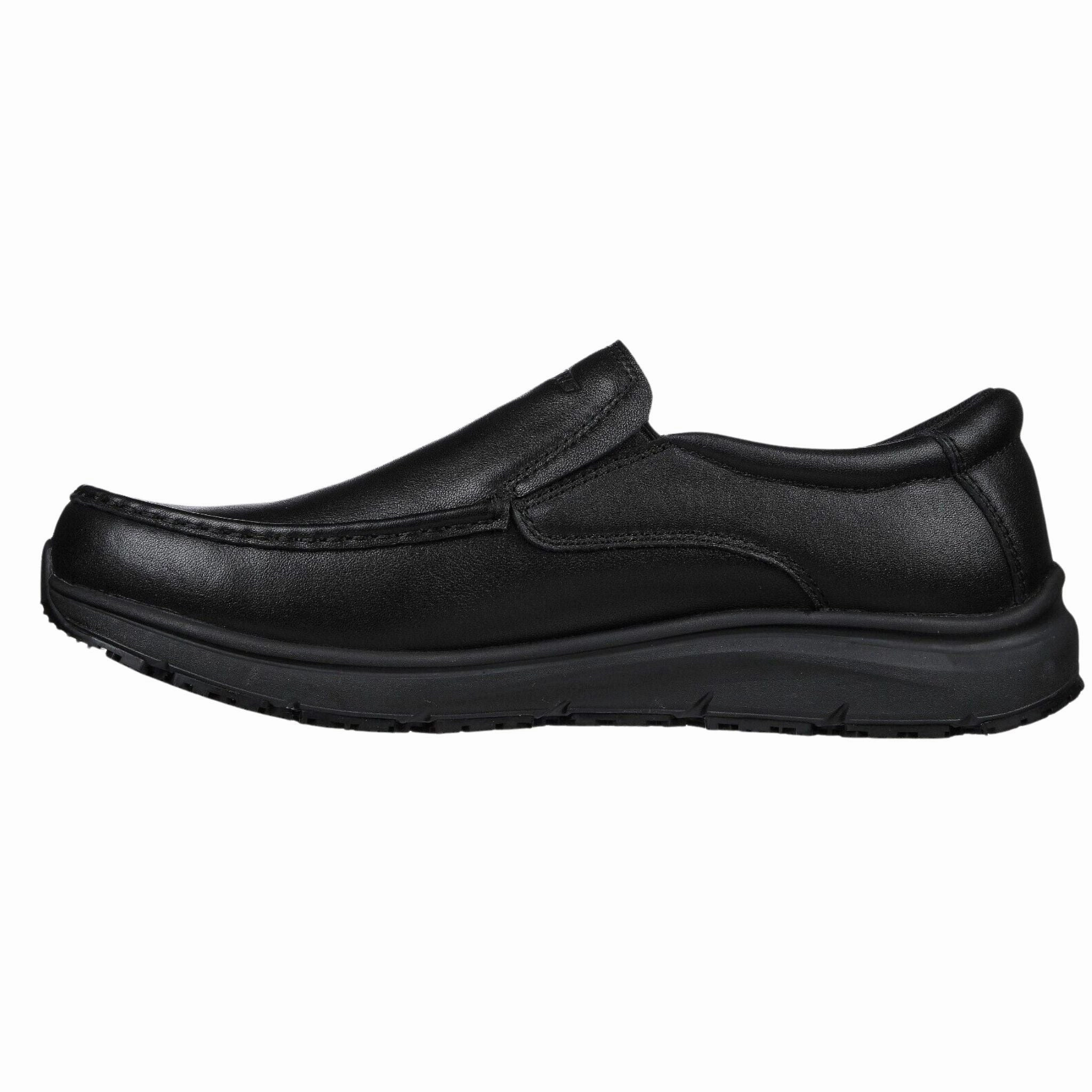 Challenger Skechers Men's 200077 Ulmus Mockit Black Slip Resistant Waterproof Work Shoes