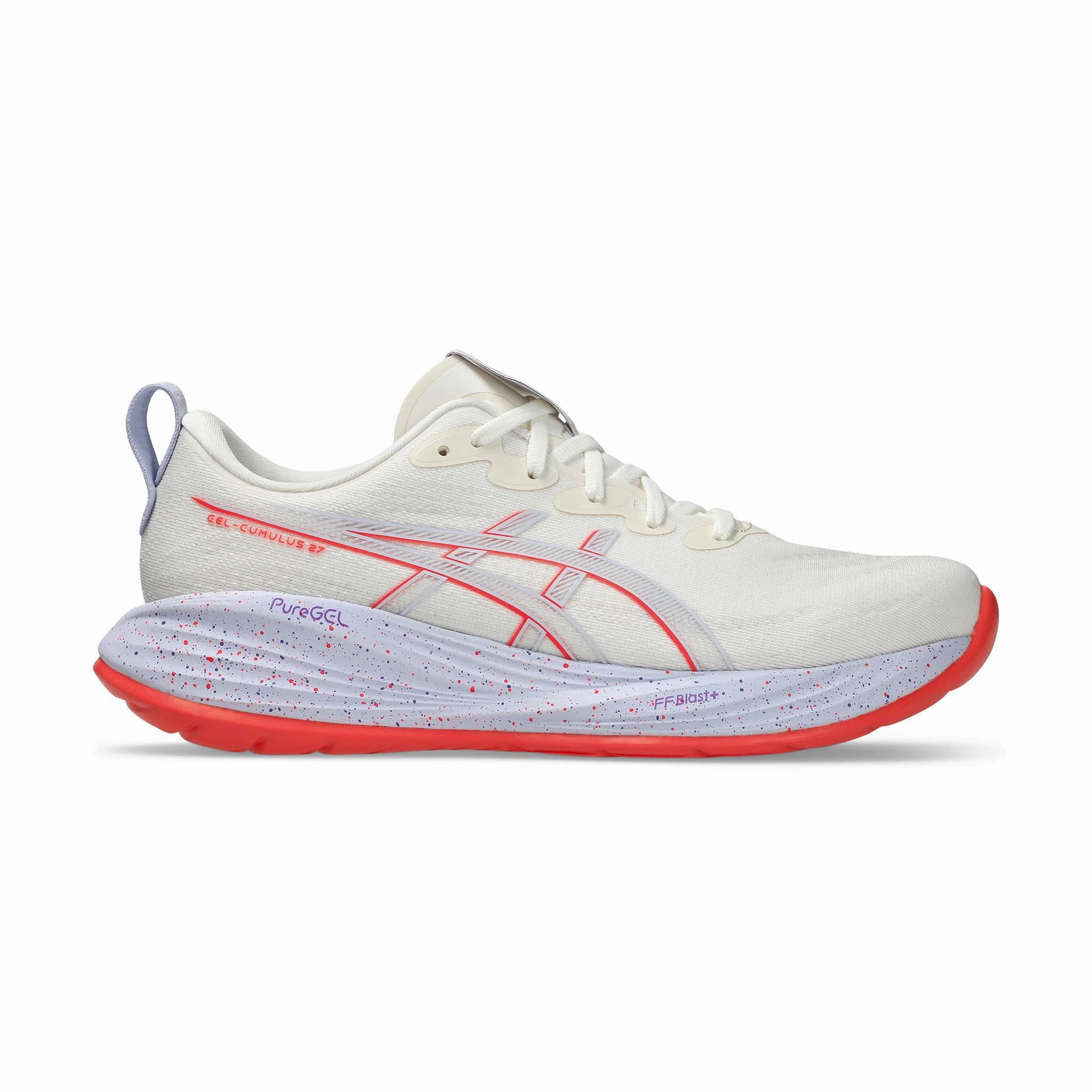 ASICS | Men's Gel-Cumulus 27 Tokyo Running Shoes - Cream/Edo Purple Asics Netburner Ballistic Ff 3 Volleyball Shoes