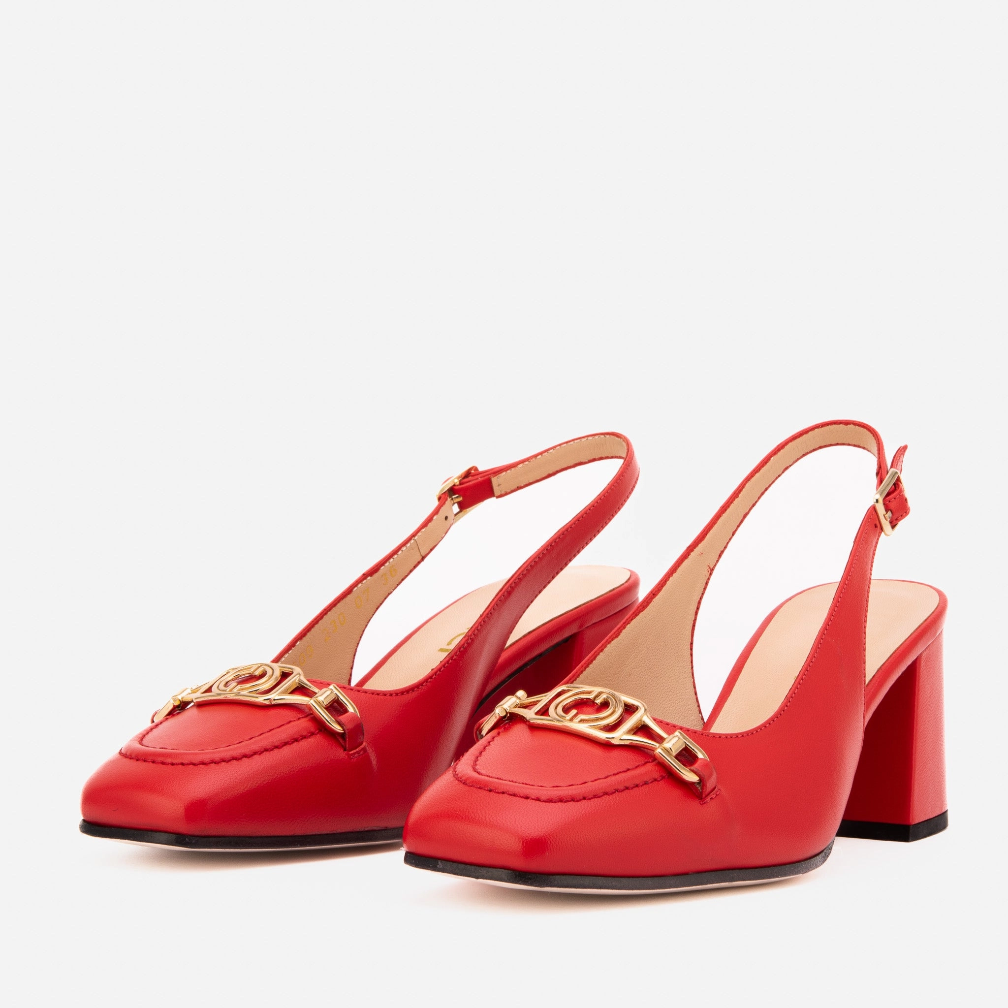 Bow Sandals The Potomac Red Leather Slingback Women Sandal