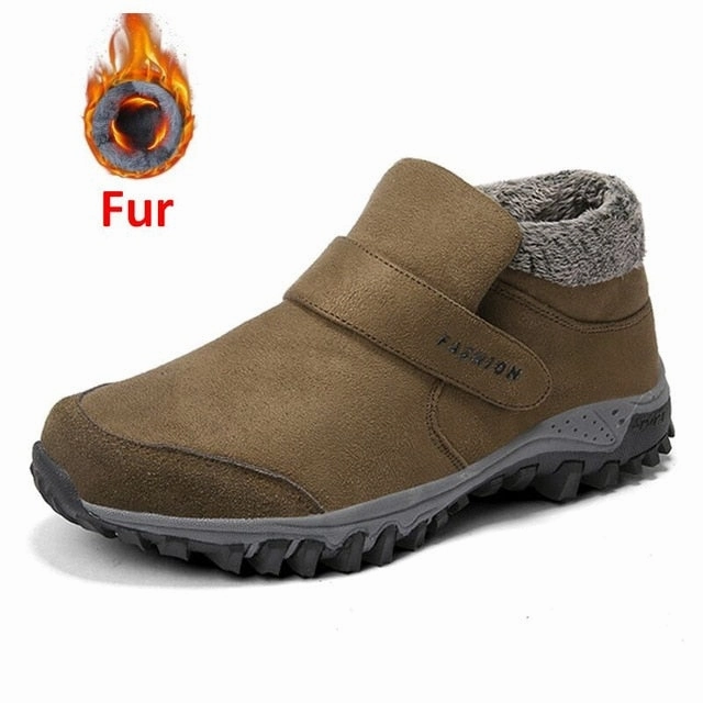 M And S Ankle Boots ZUNYU New Men Boots Winter With Plush Warm Snow Boots Casual Men Winter Boots Work Shoes Men Footwear Fashion Ankle Boots 39-46