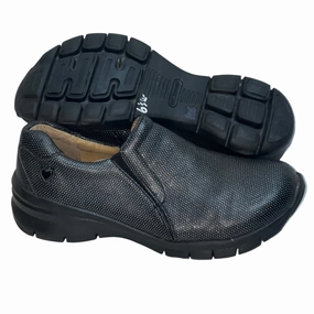 Shoes St Augustine Womens Nurse Mates London Gored Slip-on 6 1/2W Black Sparkle Leather