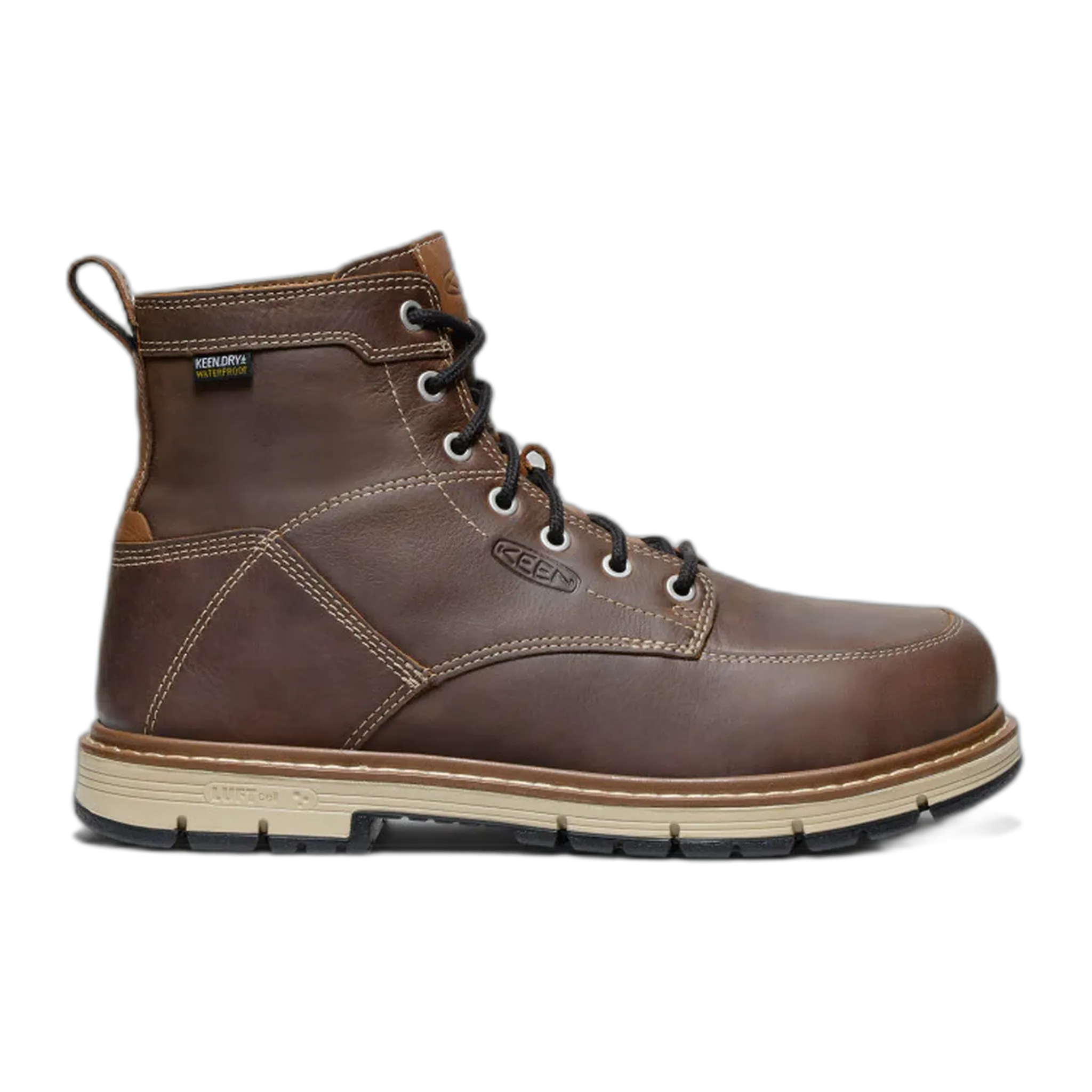 Men's San Jose 6" Waterproof 90 Heel Boot (Aluminum Toe) Cowgirl Work Boots