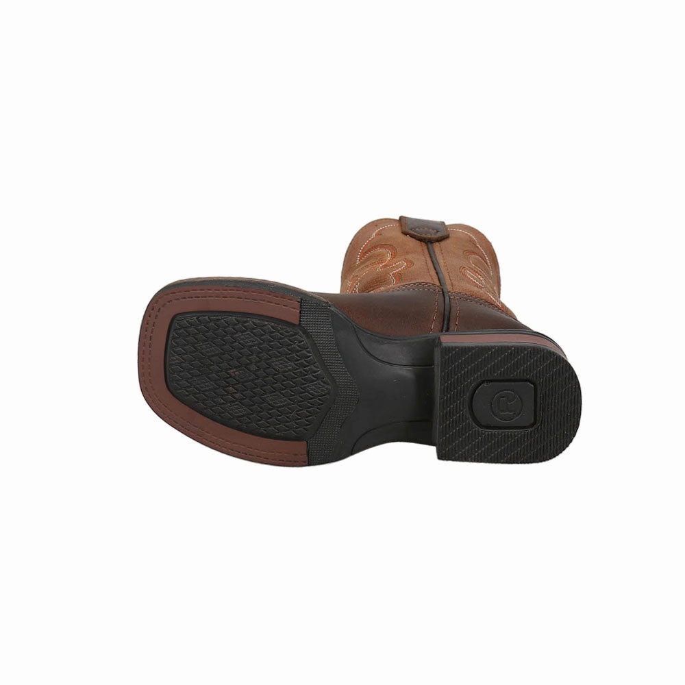 Monterey Square Toe Cowboy Boots (Little Kid) Dress And Ankle Boots