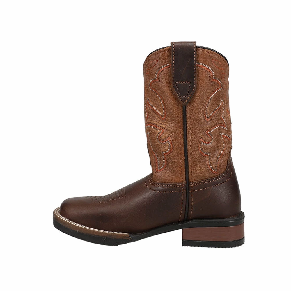 Monterey Square Toe Cowboy Boots (Little Kid) Low Cowboy Boots
