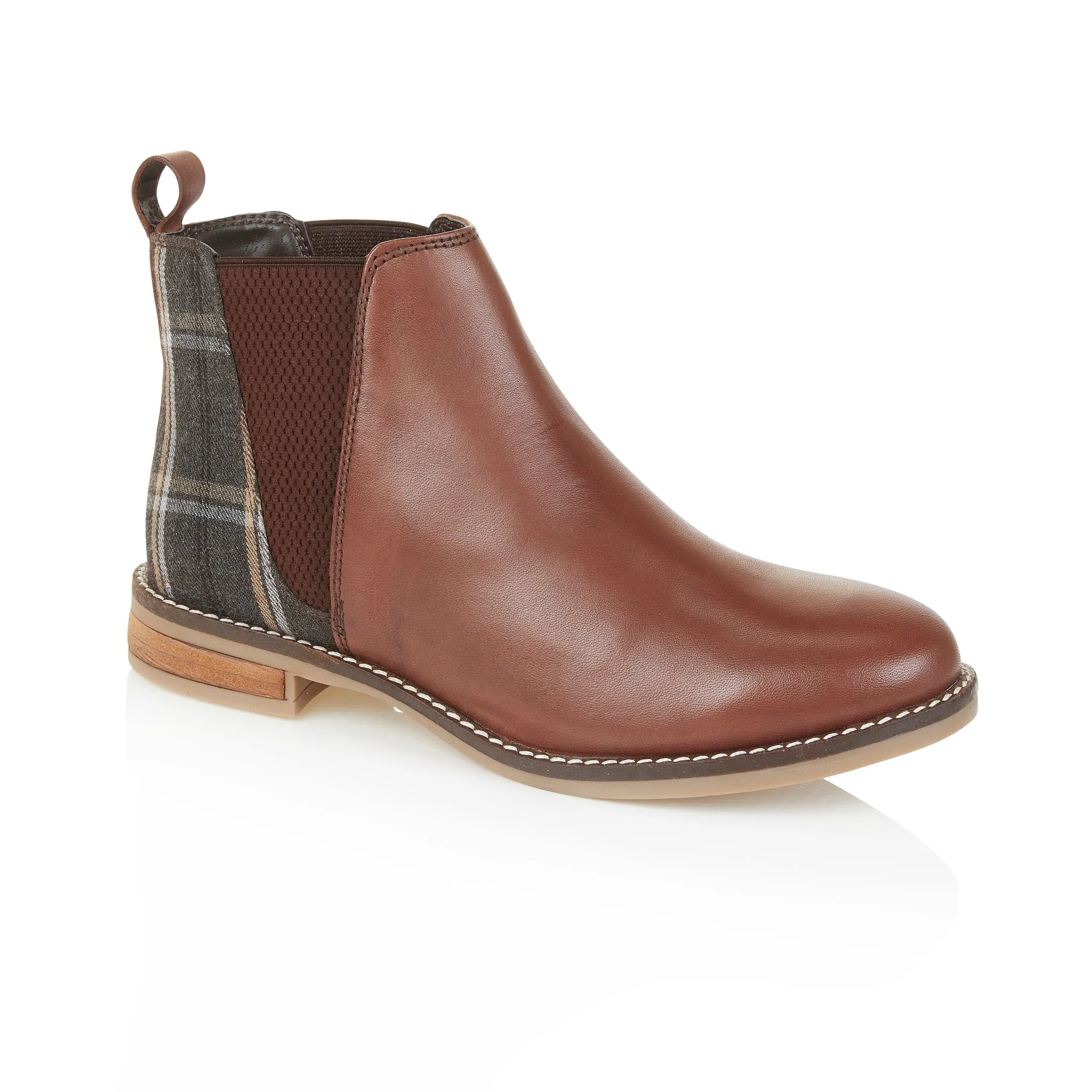 Juliet Leather Chelsea Boots - Brown Flexible Chelsea Boots