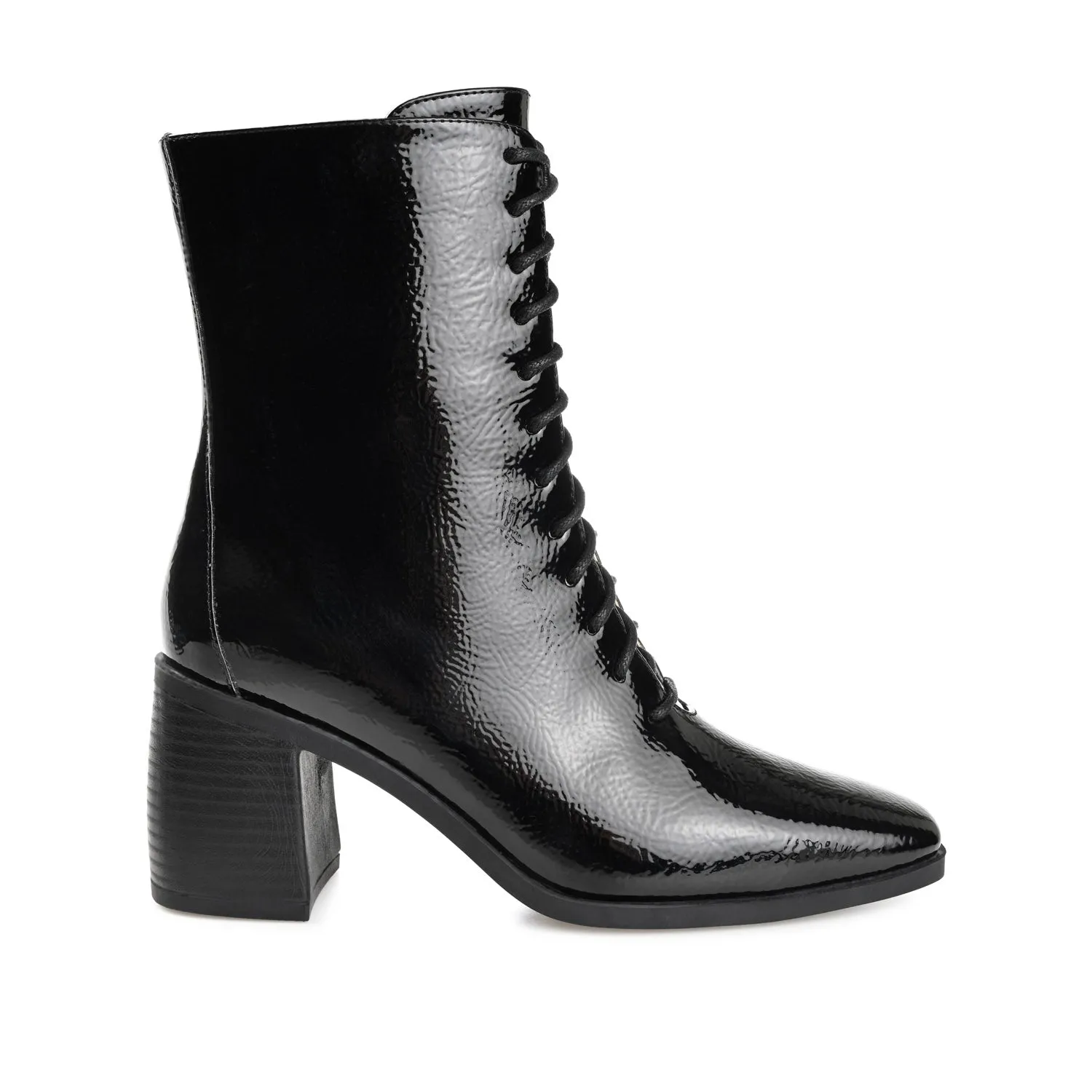 COVVA LACE-UP BOOTIES IN WIDE Metalhead Combat Boots