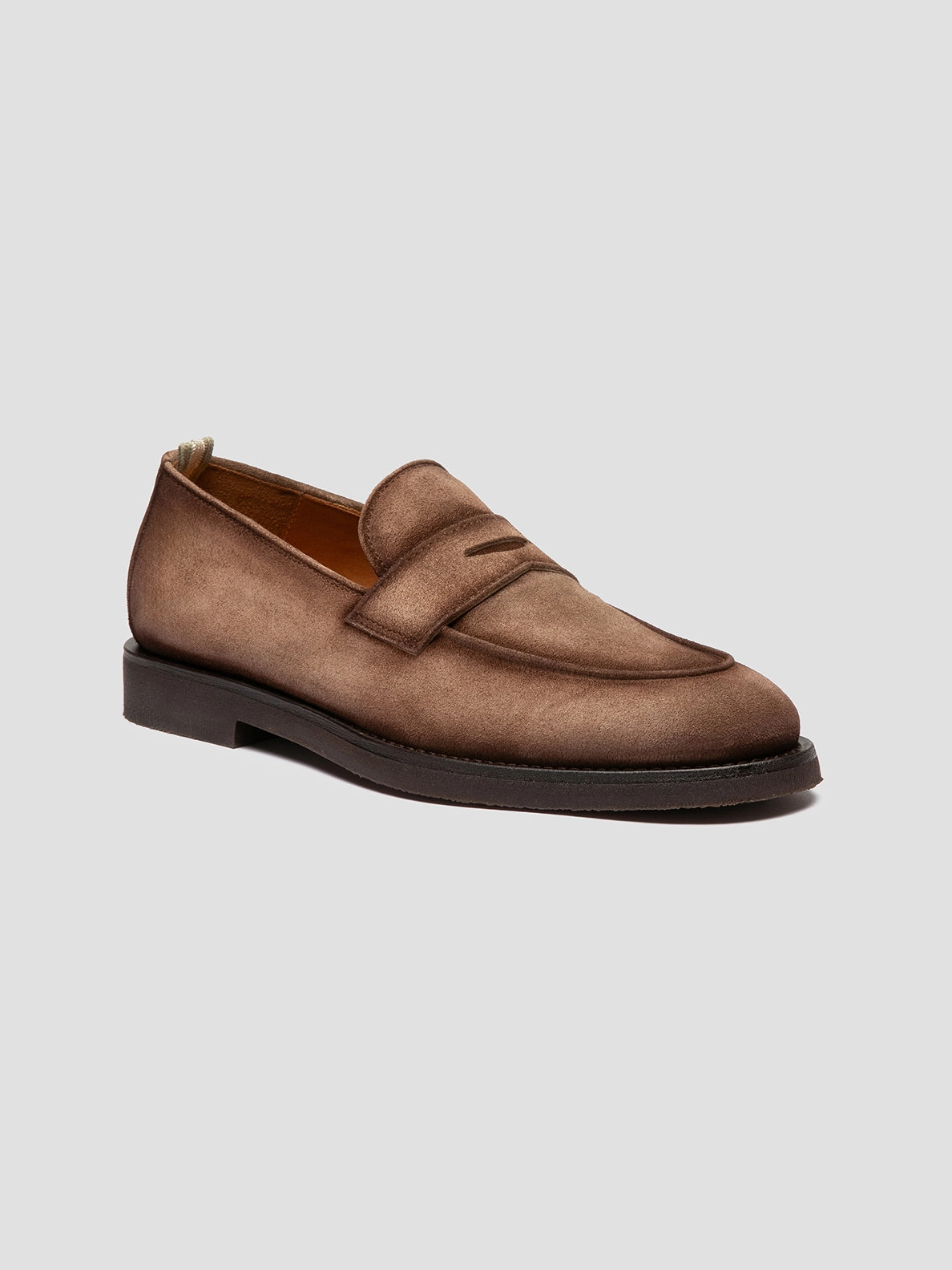 The Bear Loafers OPERA FLEXI 101 - Brown Suede Penny Loafers