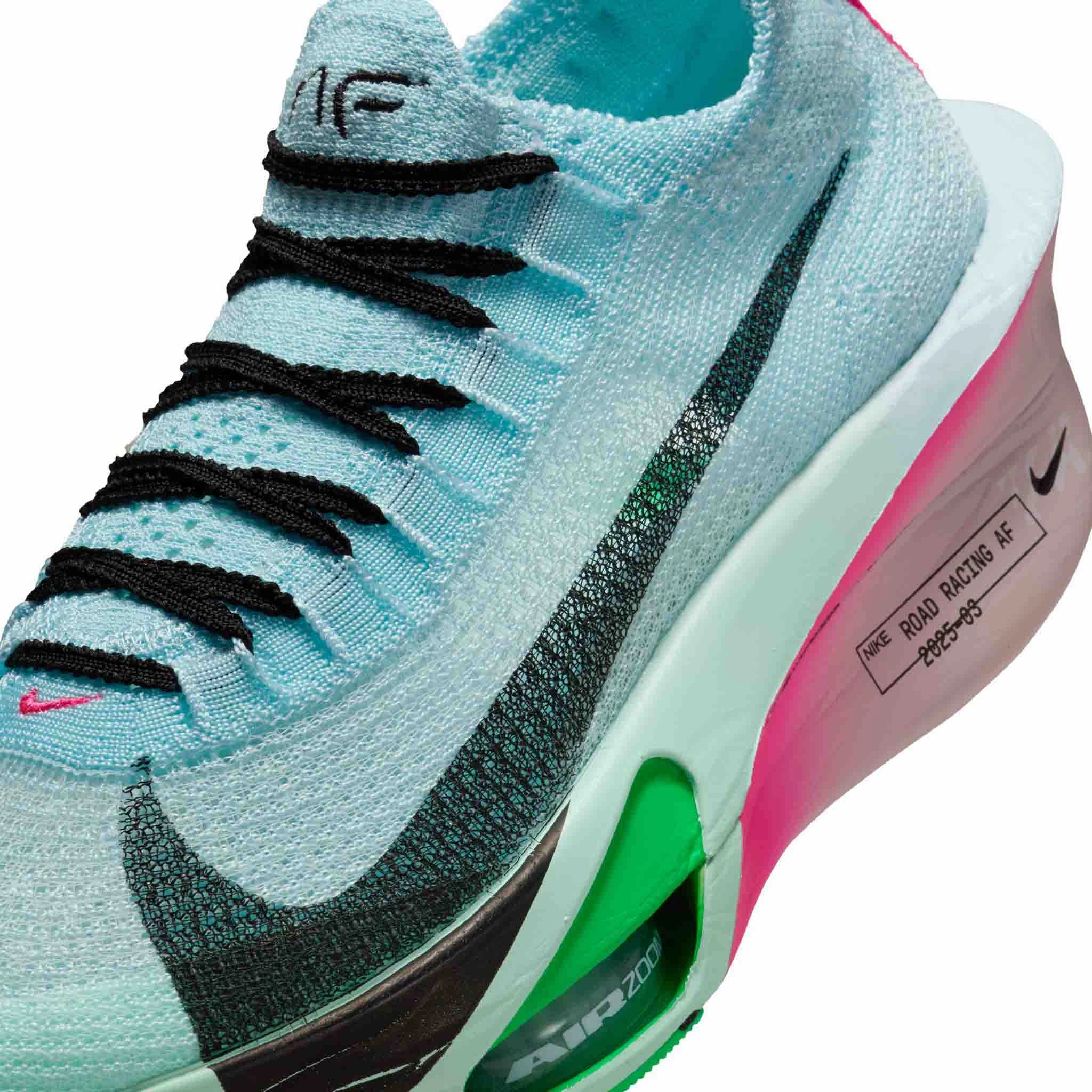 Nike | Women's Alphafly 3 Road Racing Shoes - Glacier Blue/Black-Mint Foam-Green Shock Crazy Nike Shoes