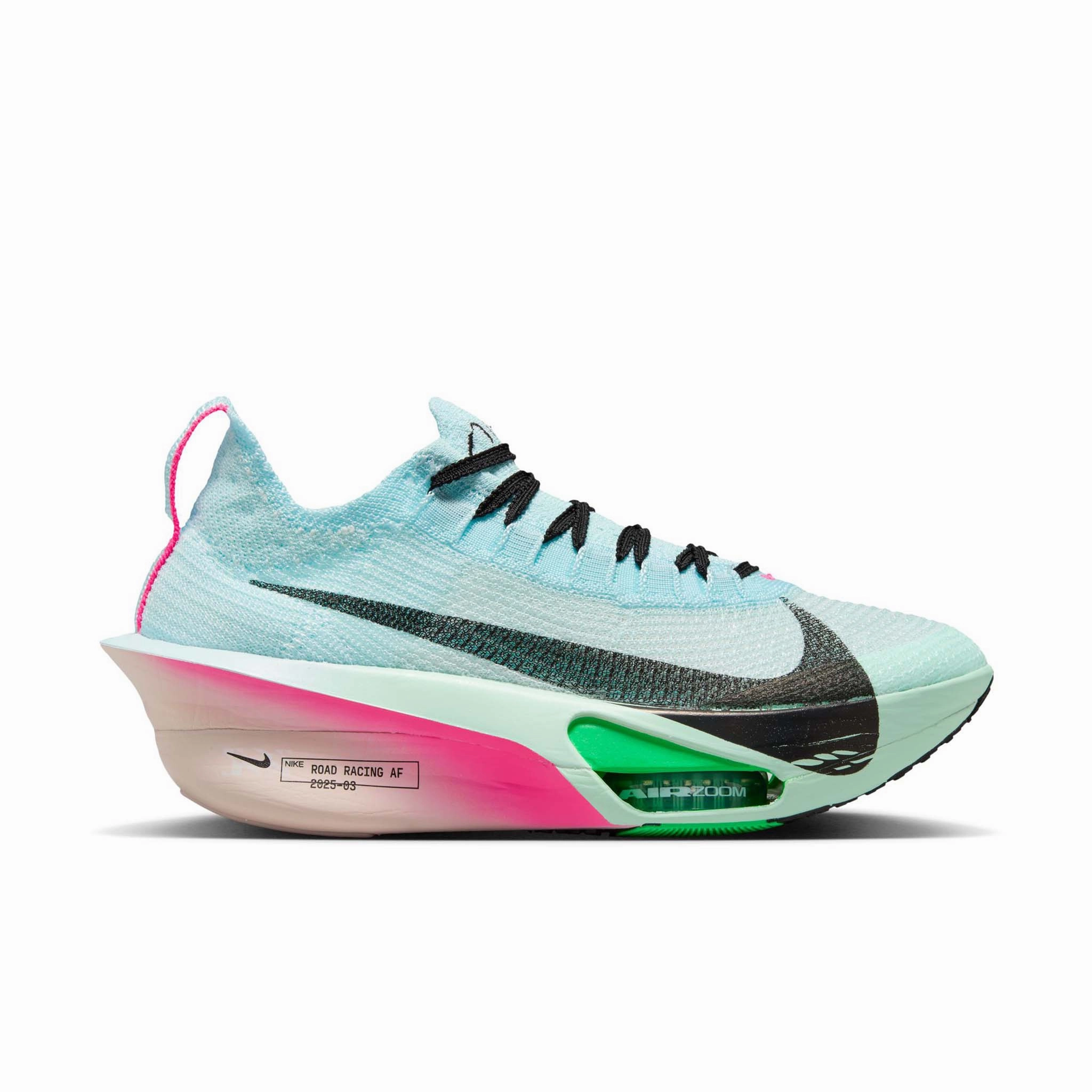 Nike Waterproof Trail Shoes Nike | Women's Alphafly 3 Road Racing Shoes - Glacier Blue/Black-Mint Foam-Green Shock