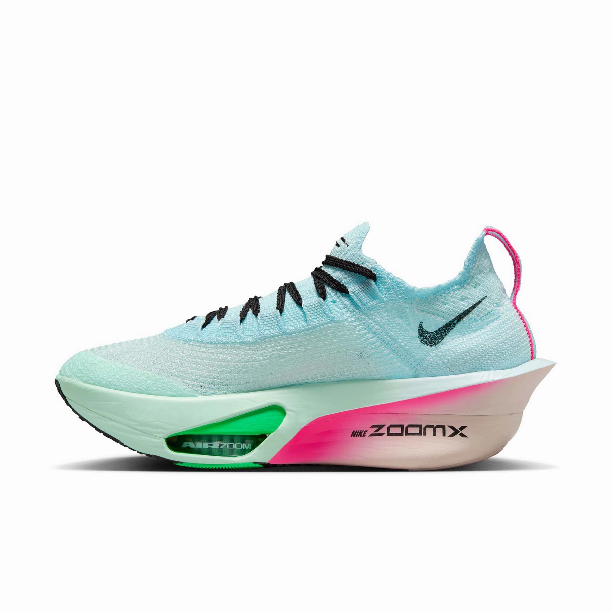 Nike Preschool Basketball Shoes Nike | Women's Alphafly 3 Road Racing Shoes - Glacier Blue/Black-Mint Foam-Green Shock