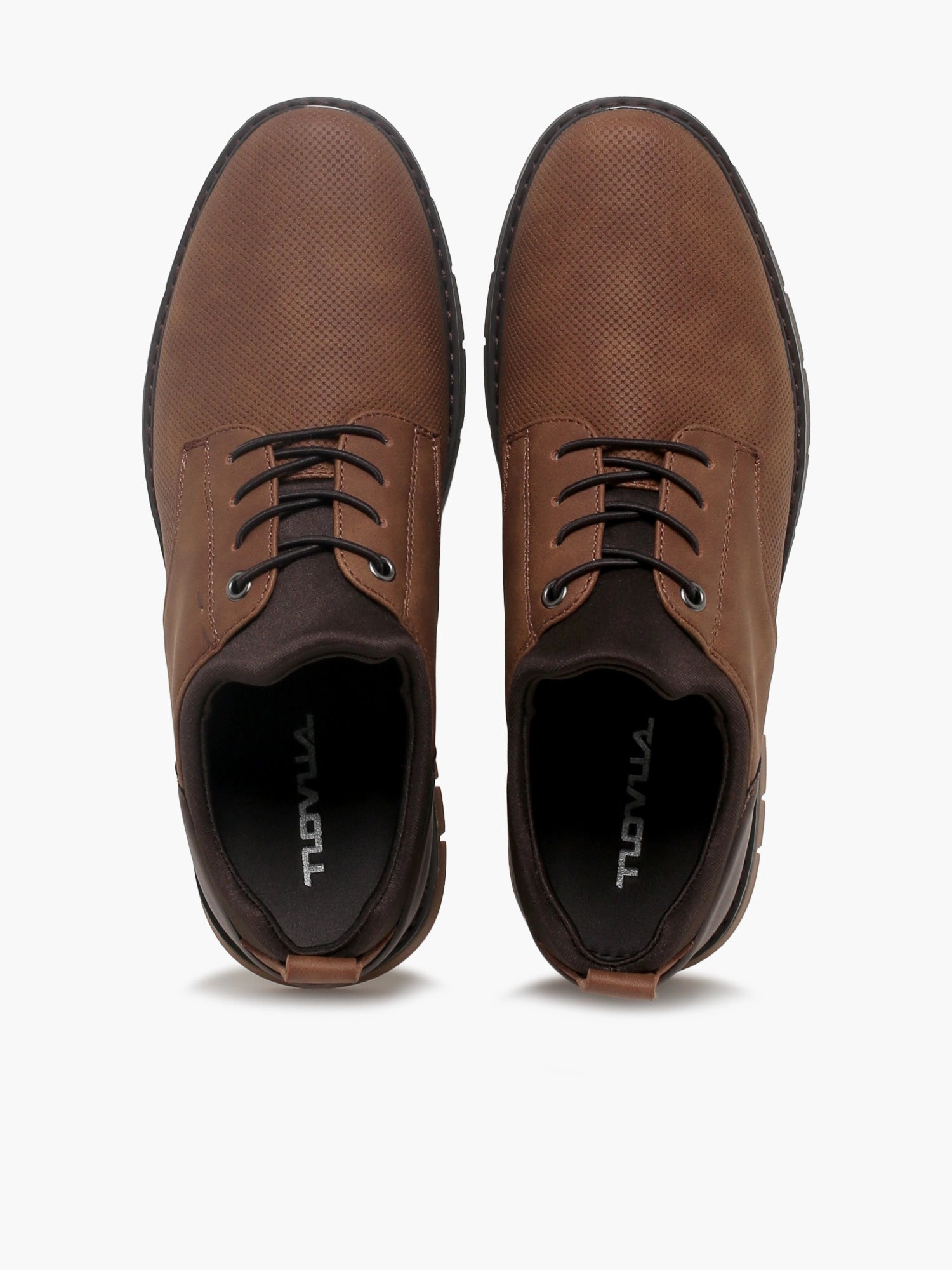 Rodrick Tan Nubuck Oxford Ballet Flats