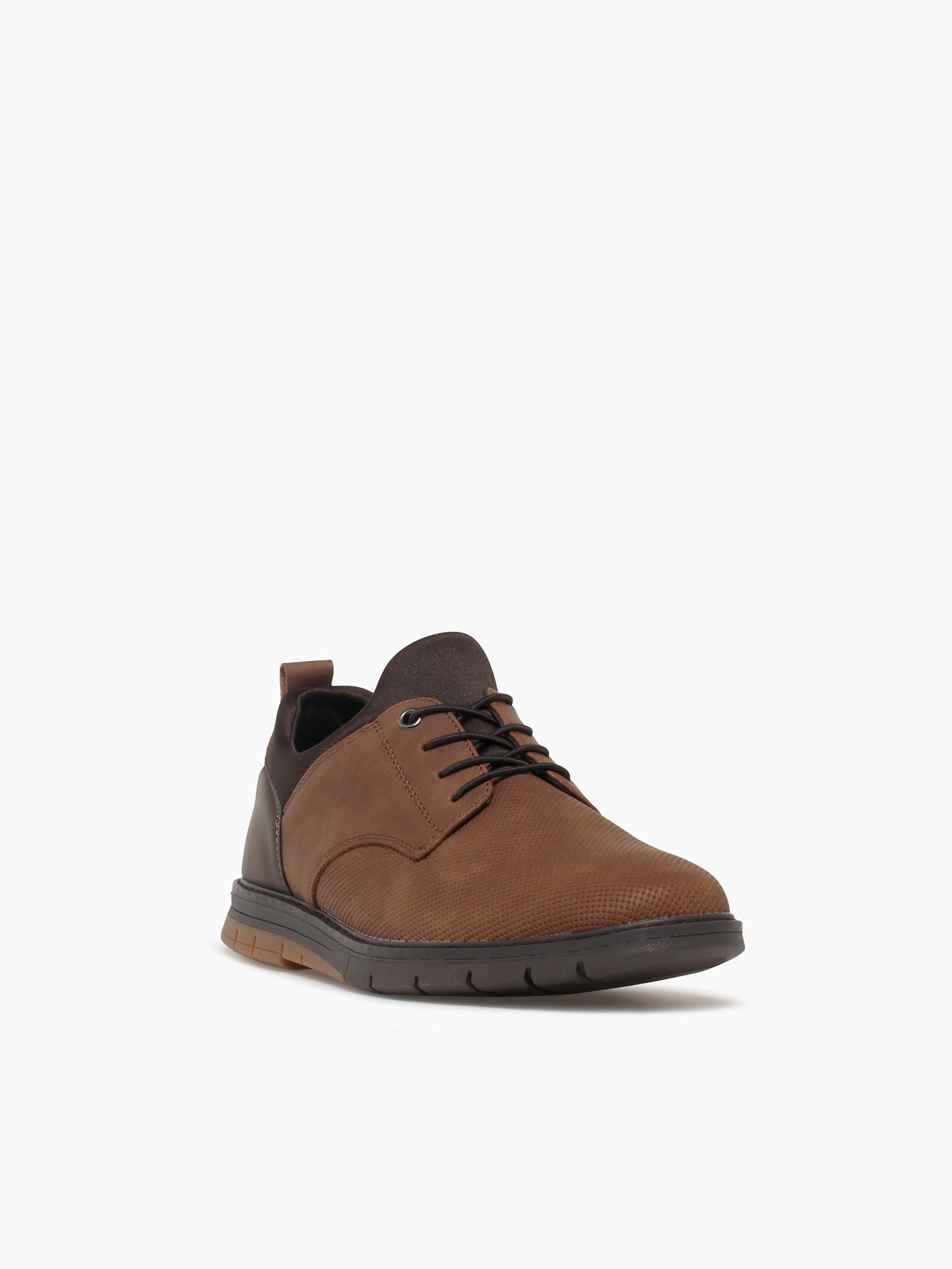 Rodrick Tan Nubuck Oxfords With Jeans