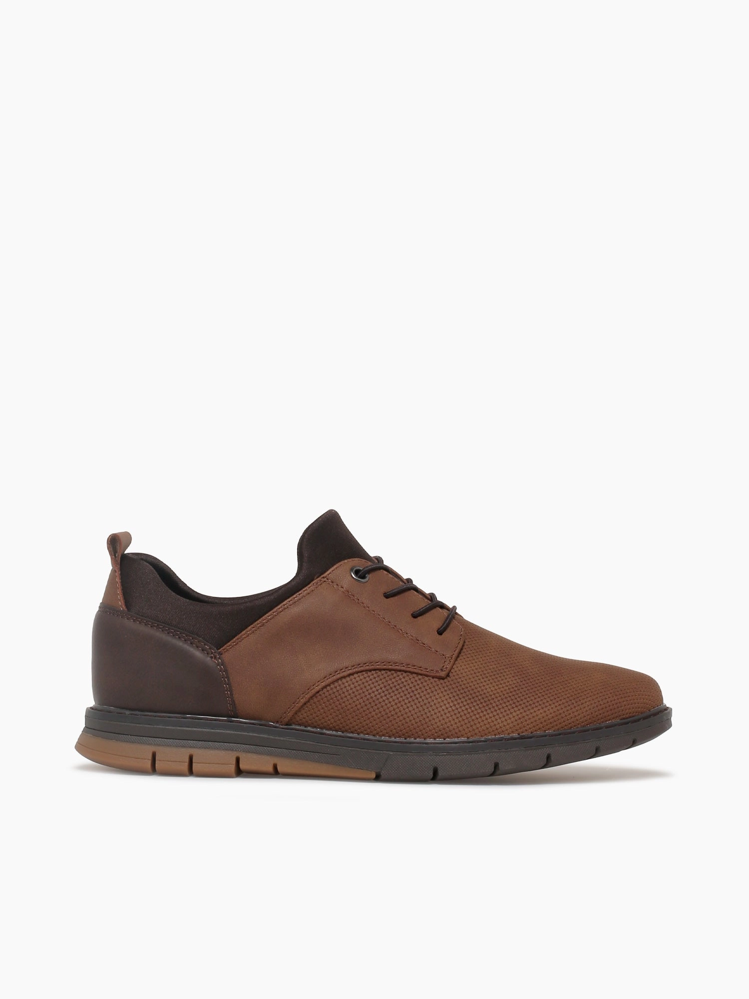 Rodrick Tan Nubuck Mid Heel Oxfords
