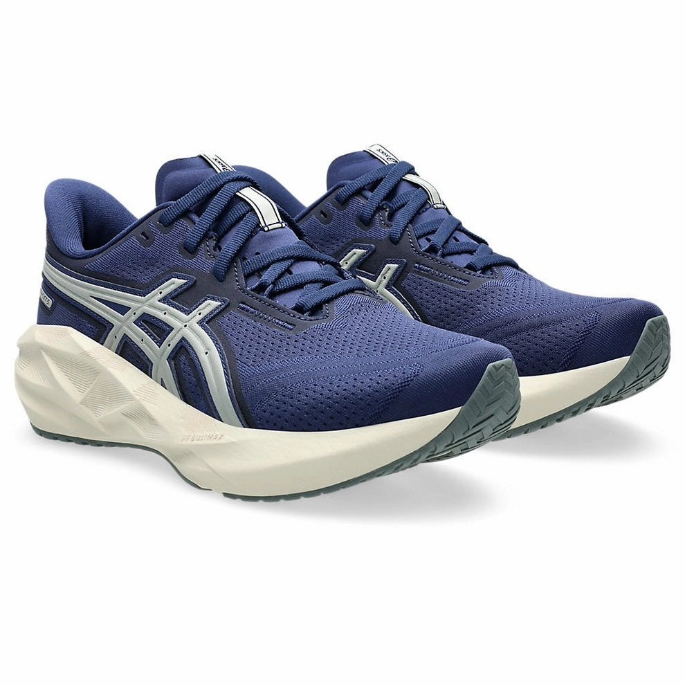 Asics Marathon Shoe Women's - ASICS Novablast 5 - Gravel/Blue Fade