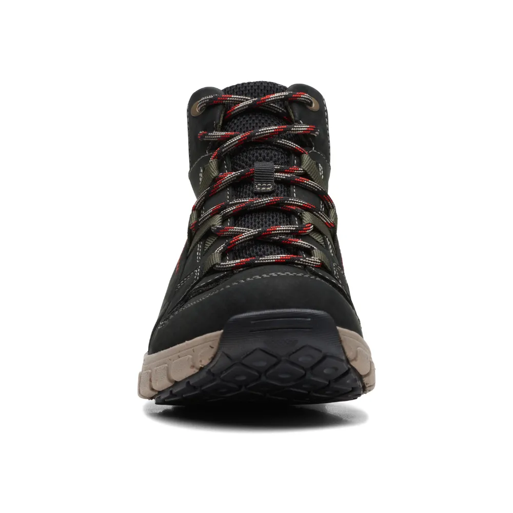 Clarks Wave Summit AP Black Combi Boot (Women's) Combat Hiking Boots