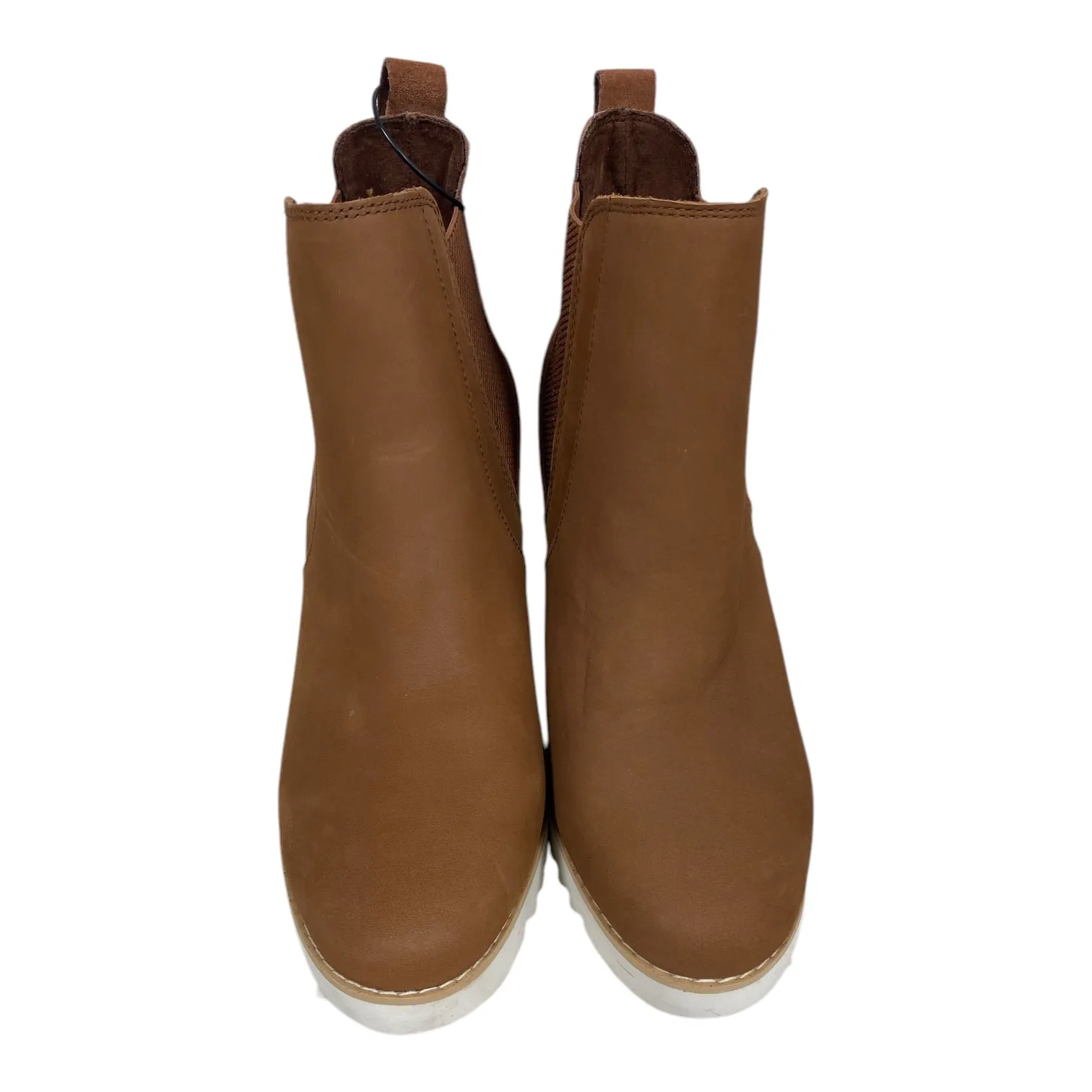 Boots Ankle Heels By Toms In Brown, Size: 10 Interesting Shoes