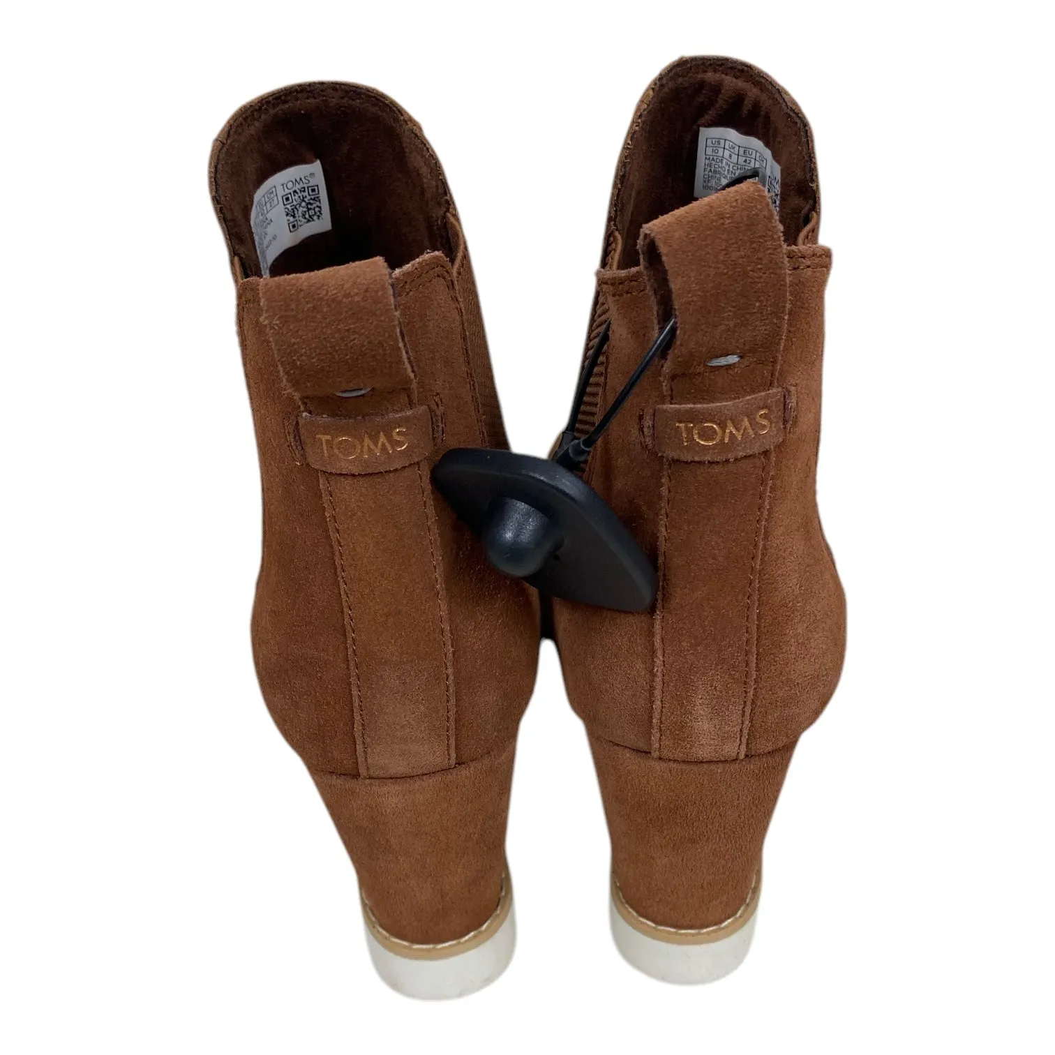 Ladies In Stockings And High Heels Boots Ankle Heels By Toms In Brown, Size: 10