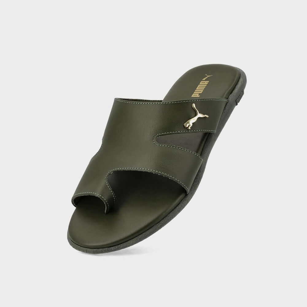 Cookie Crew Slippers Puma Mens Sporty Magnet Slides Olive