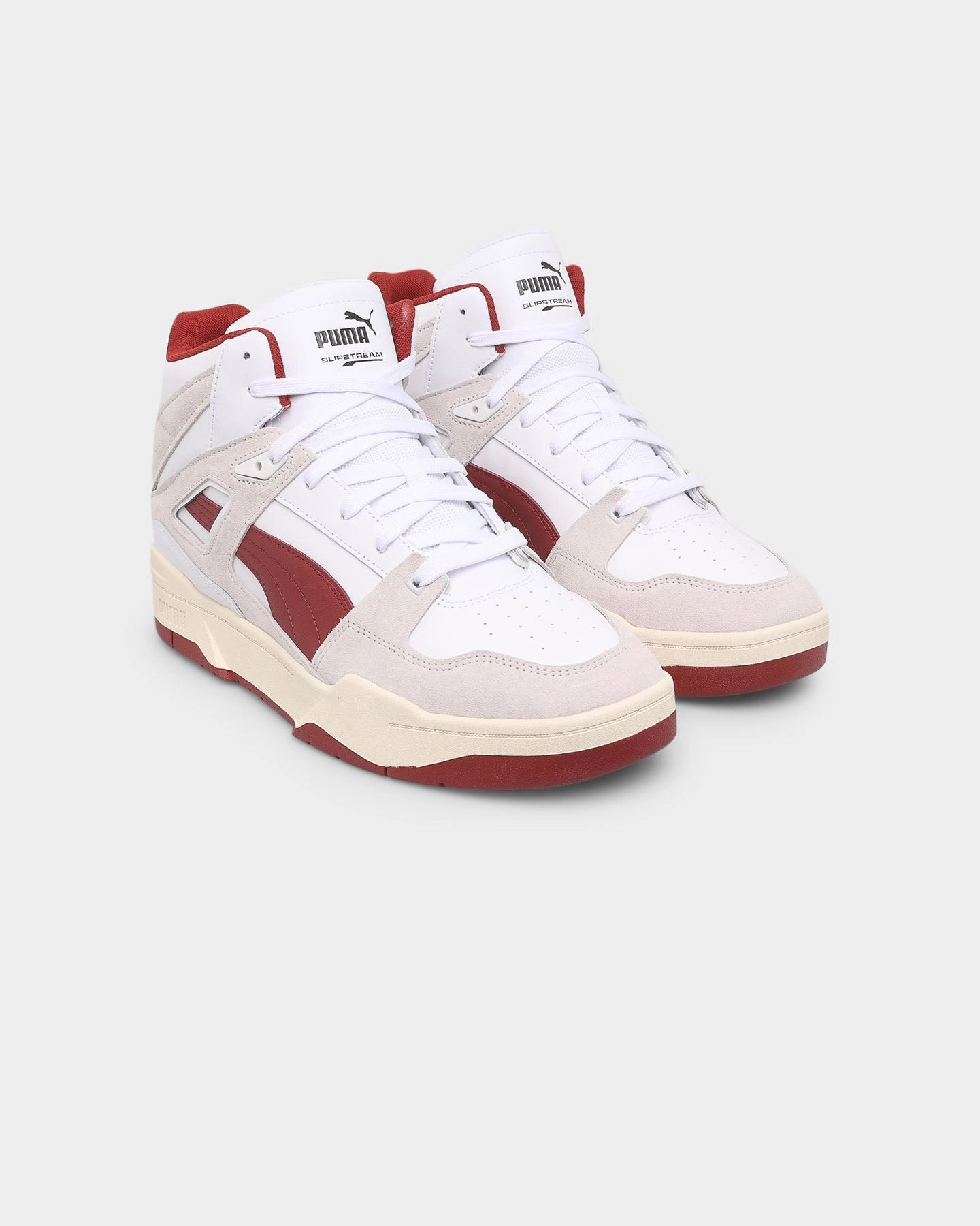 Puma Drift Cat 8 Shoes Puma Slipstream Hi Heritage Shoes Puma White-Nimbus Cloud-Intense Red