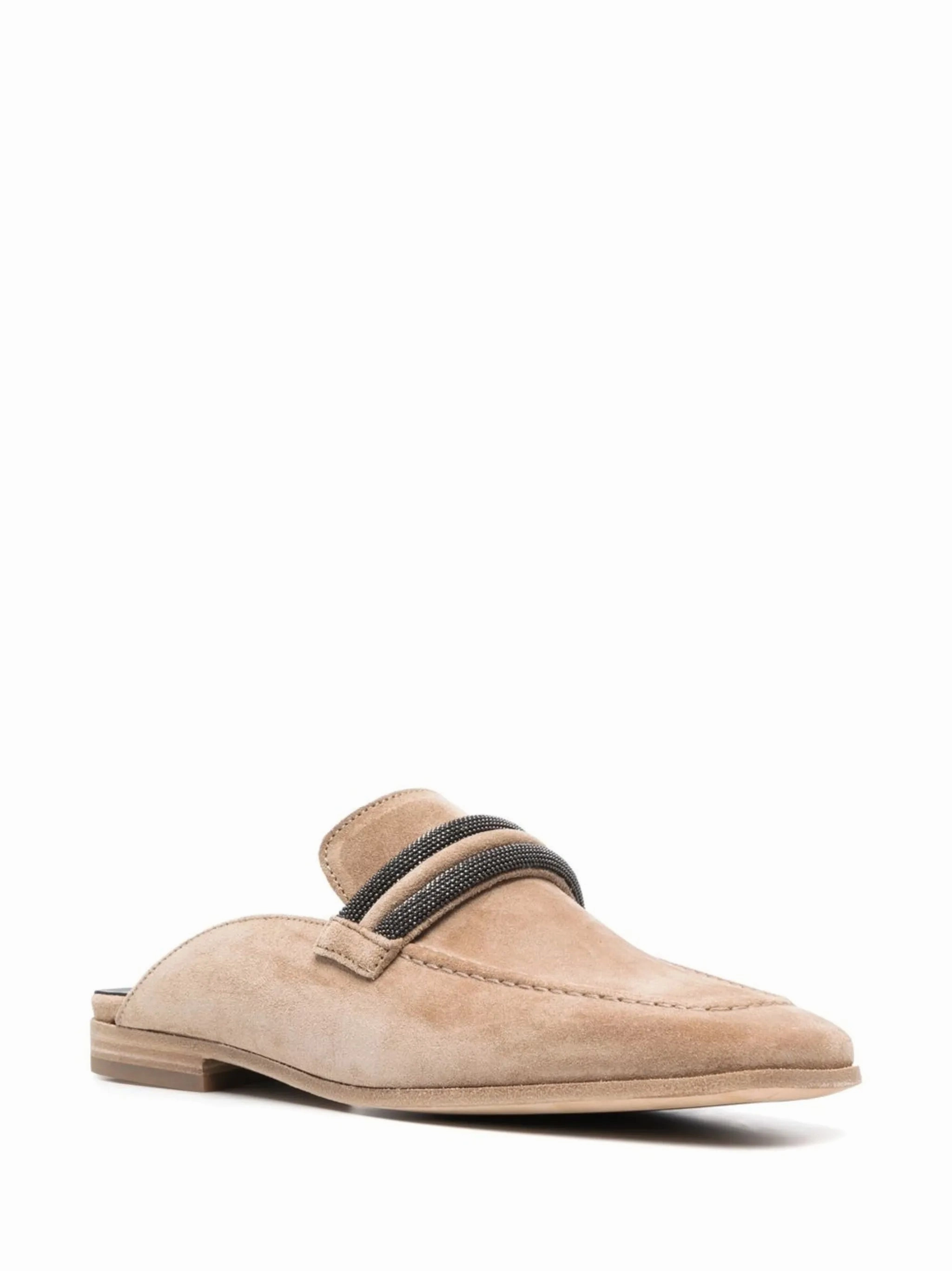 20mm slip-on suede loafers Loafers With Rhinestones