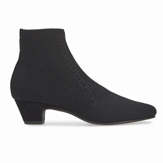 Purl Suede Zip Ankle Boots