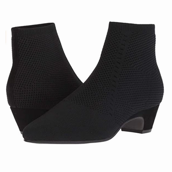 Purl Fur Lined Slip On Ankle Boots