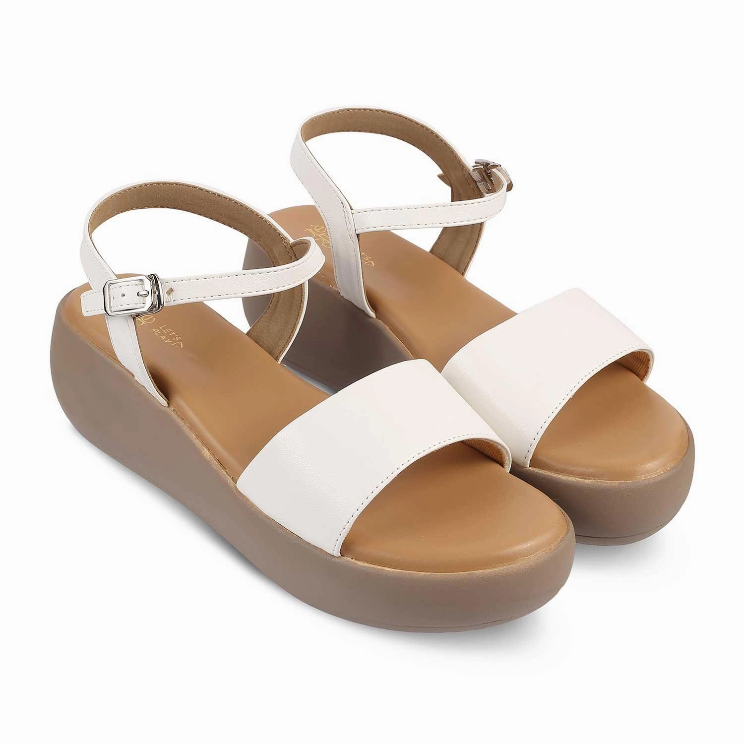 Sandals Select The Simpl White Women's Dress Wedge Sandals Tresmode