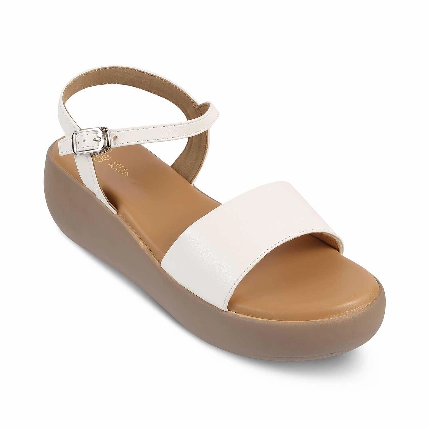 Sandals Ancient Greek The Simpl White Women's Dress Wedge Sandals Tresmode