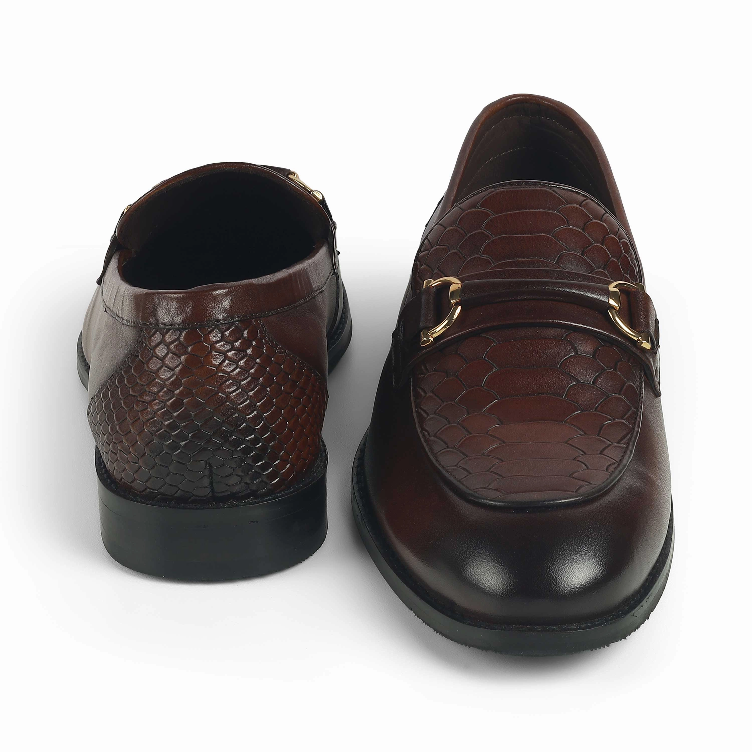 Tresmode Tremso Cognac Men's Leather Loafers Almost Loafers