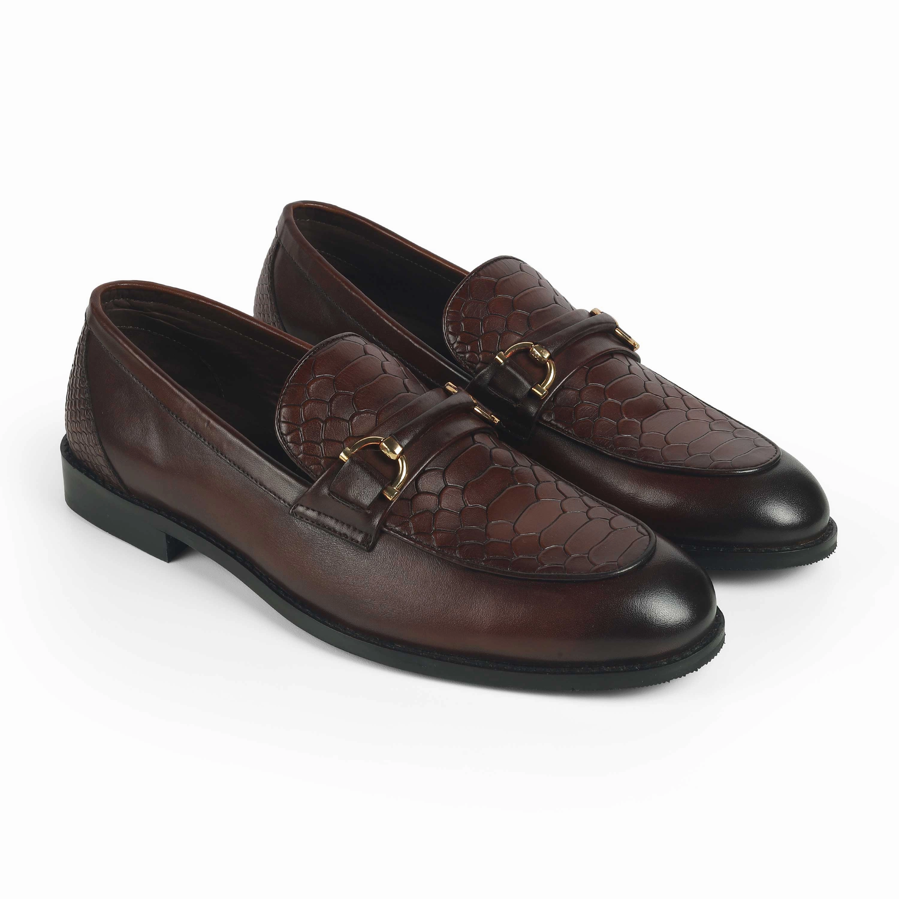 Tresmode Tremso Cognac Men's Leather Loafers Geneva Loafers