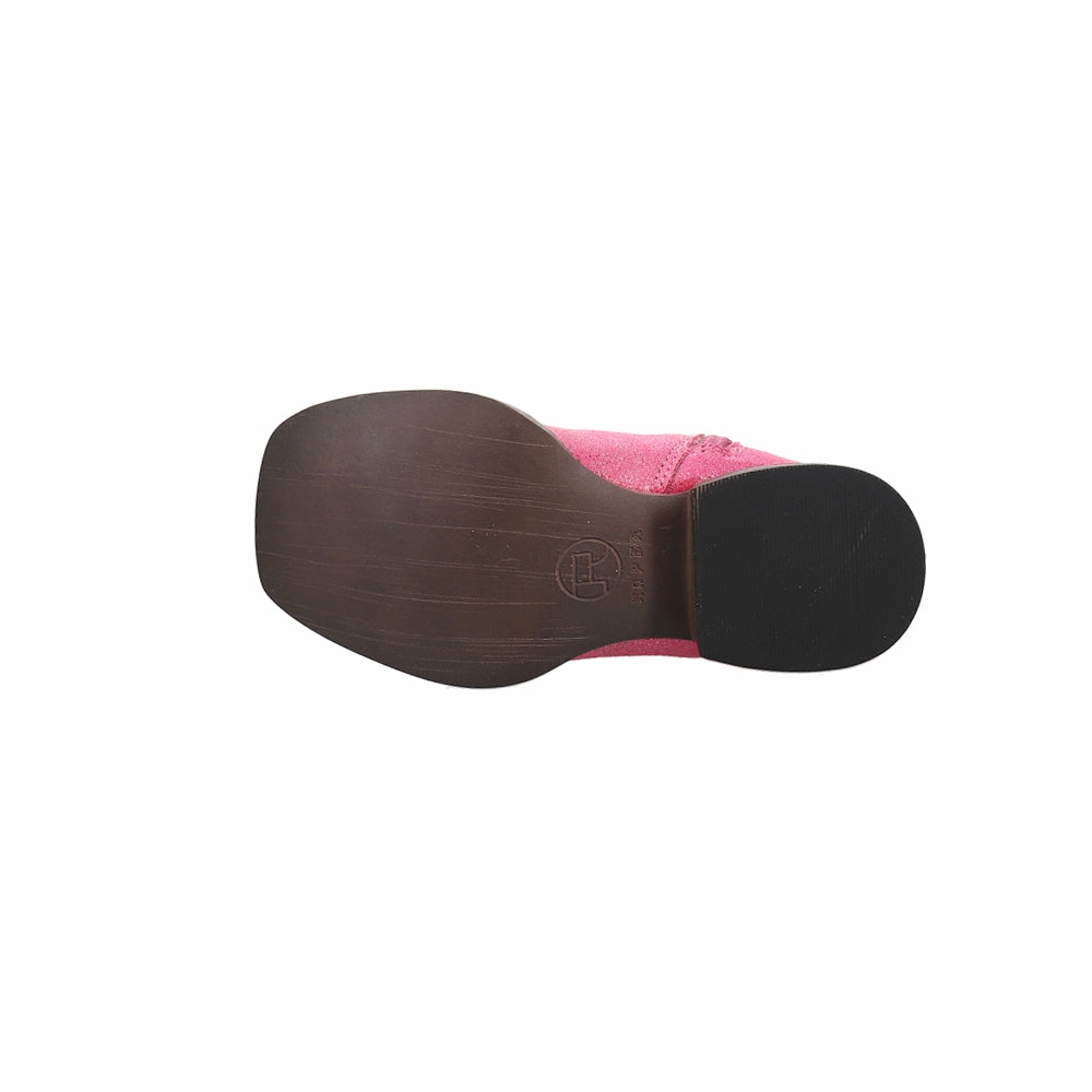 Mx Boots Glitter Lace Square Toe Cowboy Boots (Toddler-Little Kid)