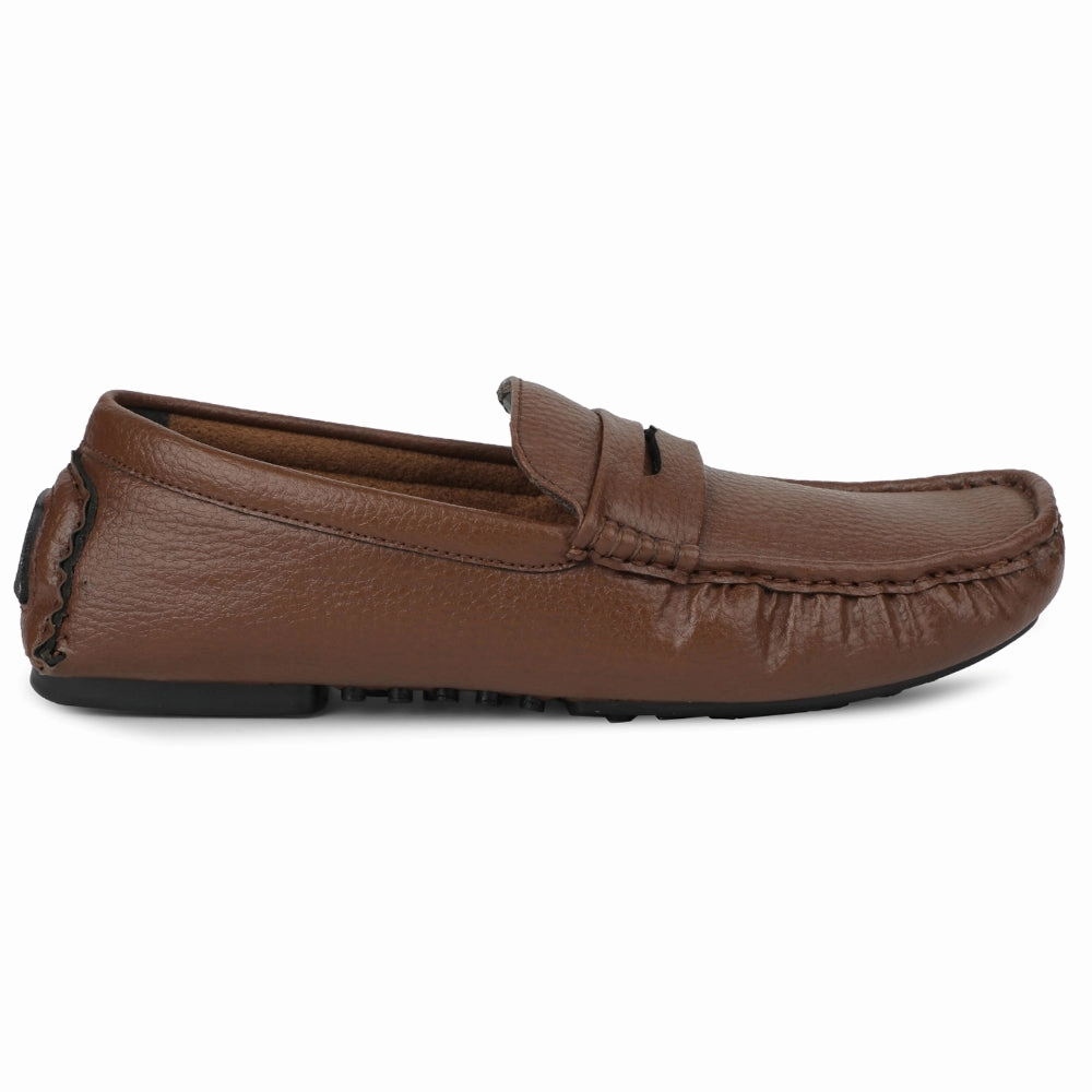 Fortune Brown Formal Loafers For Men CLASSIK-2E By Liberty Velvet Dress Loafers