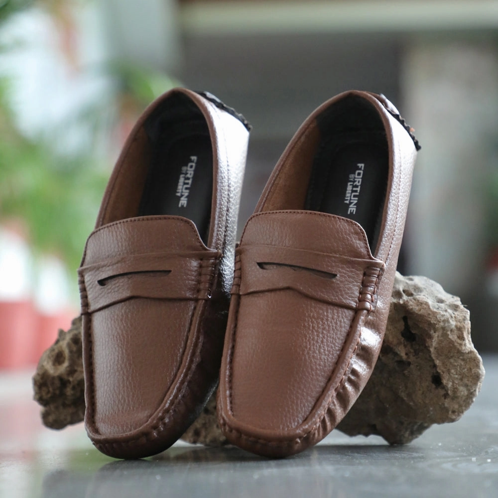 Loafers Prom Fortune Brown Formal Loafers For Men CLASSIK-2E By Liberty