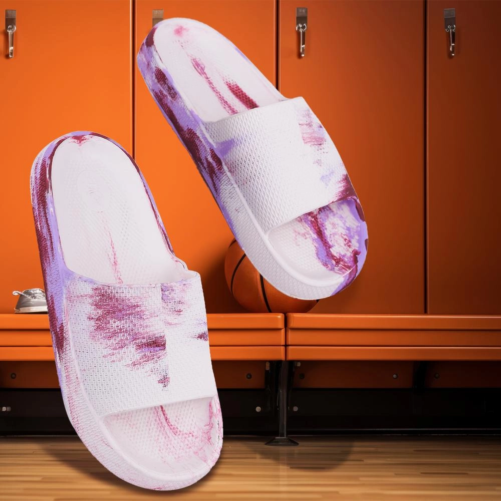 A-HA Casual Off White Slides For Women COMFYWALK5 By Liberty Comfortable House Slippers