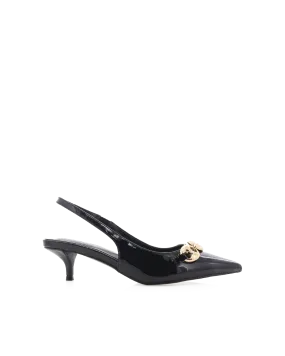 QUINBELLA - BLACK PATENT High Heel Boots For Winter