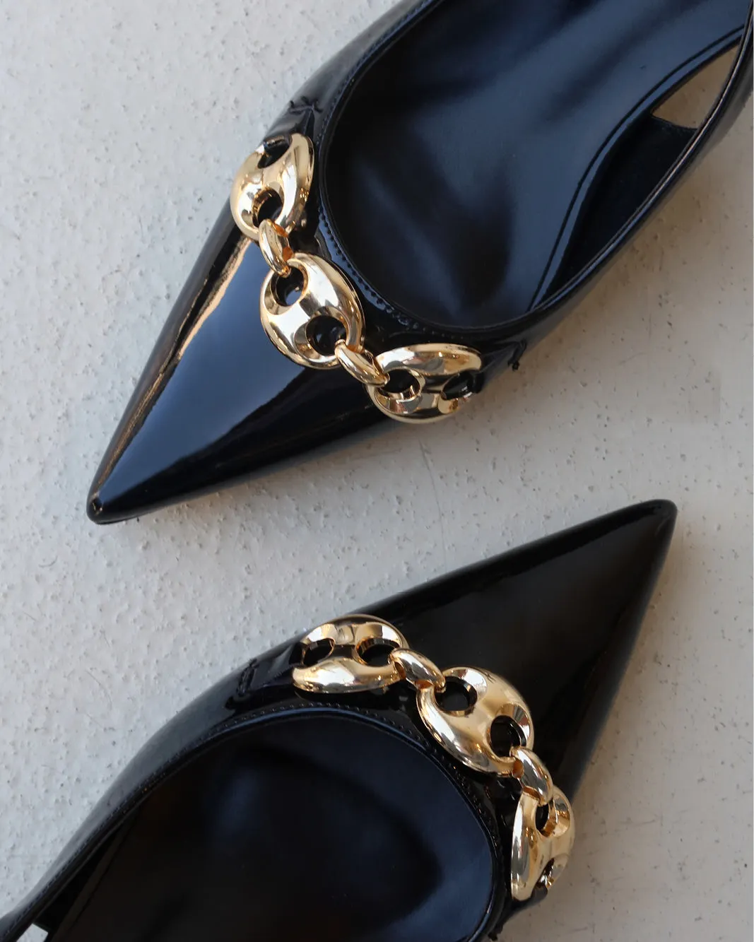 QUINBELLA - BLACK PATENT High Heels Sandles