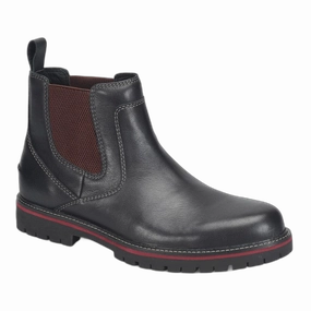 Rangley Waterproof Leather Chelsea Boot Block Heel Ankle Boots Uk