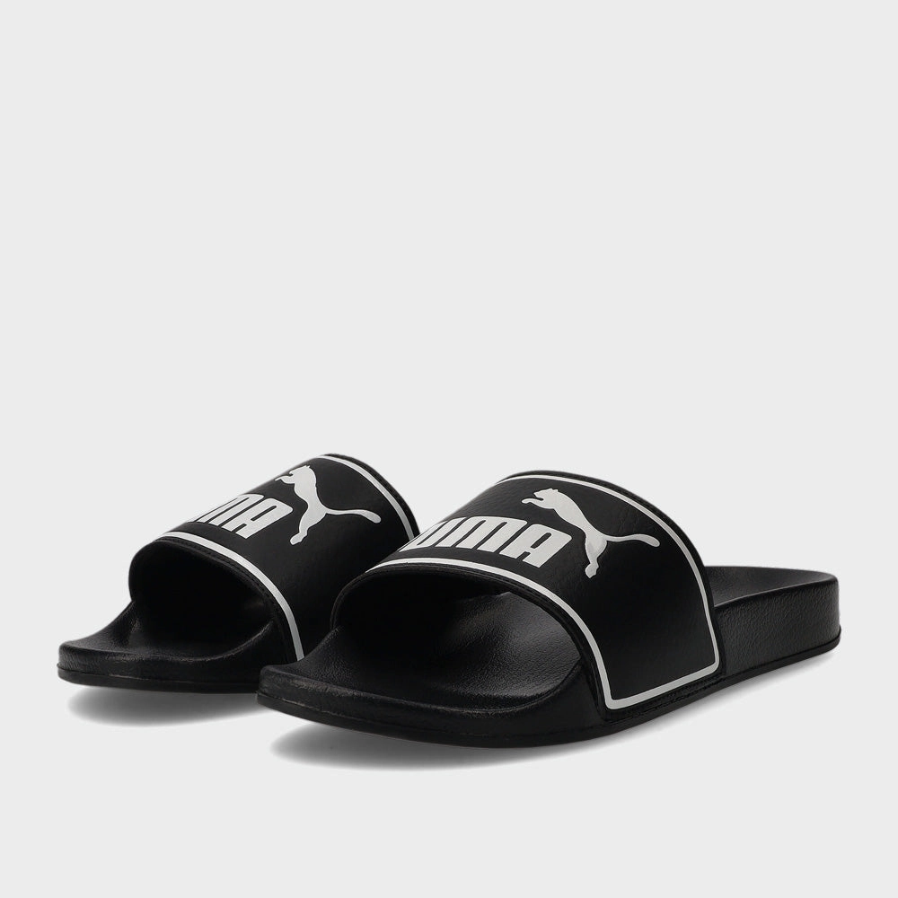 Tuxedo Slippers Velvet Puma Mens Poolcat Slides Black