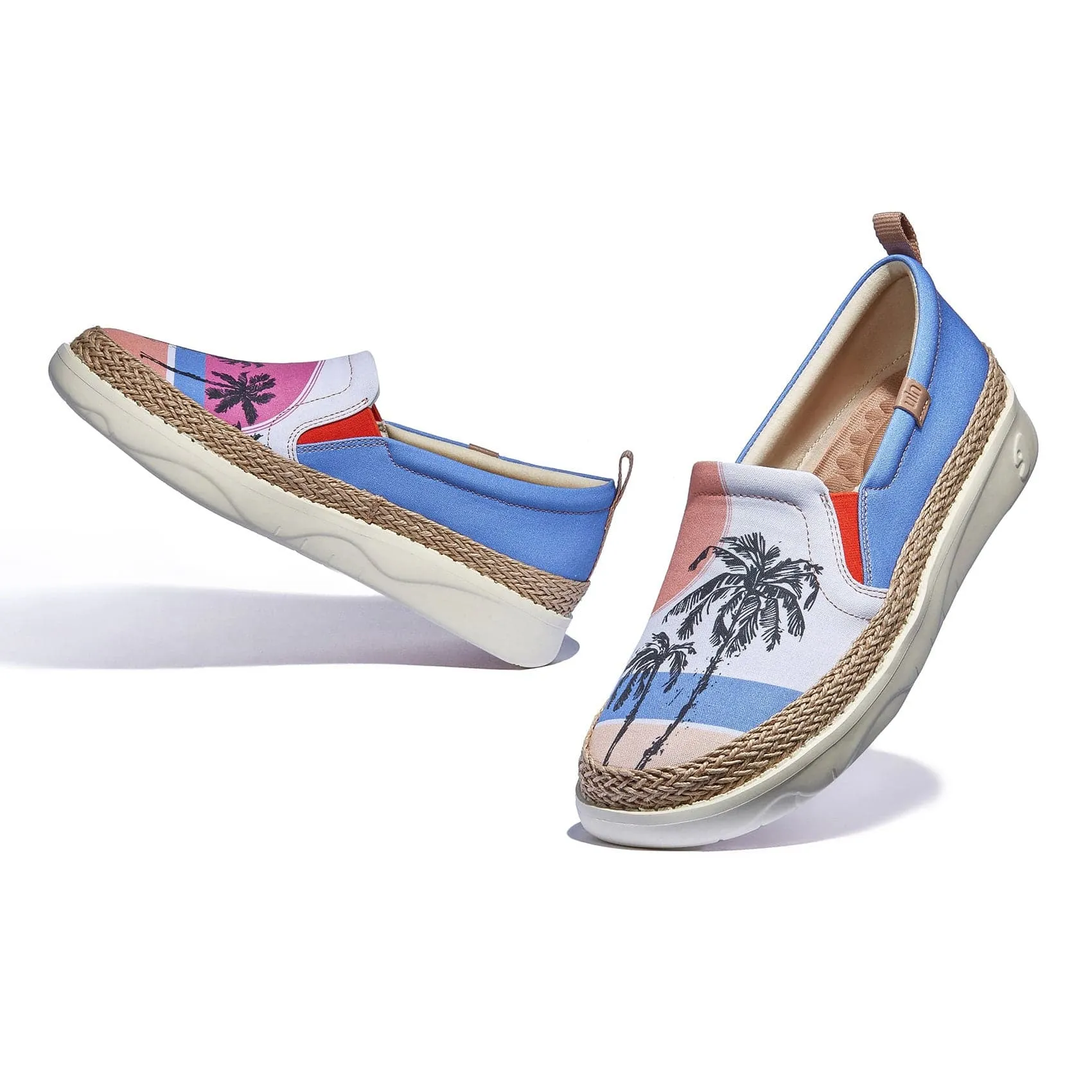 Record the Pink Tarragona I Women Thong Espadrille Sandals