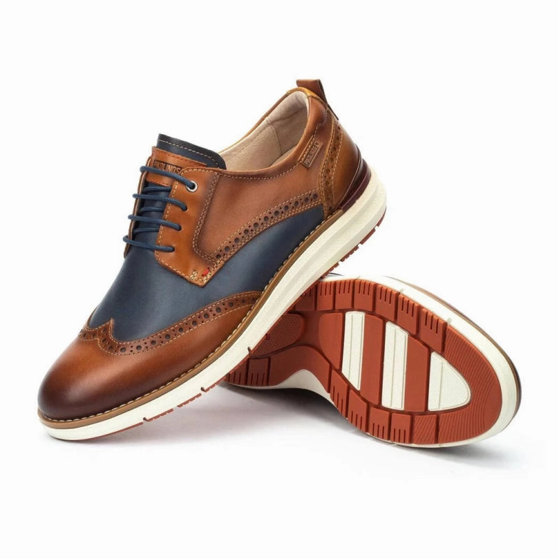 Brown Lace Up Oxfords Pikolinos Men's Manacor M1A-4277C3 - Brandy