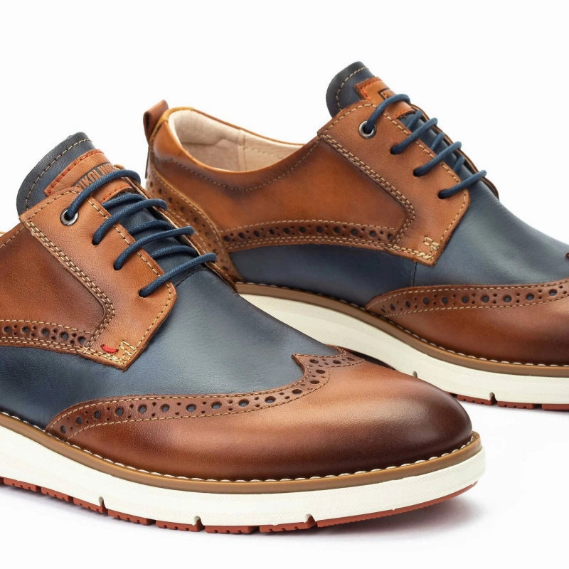 Pikolinos Men's Manacor M1A-4277C3 - Brandy Lace Up Leather Oxfords