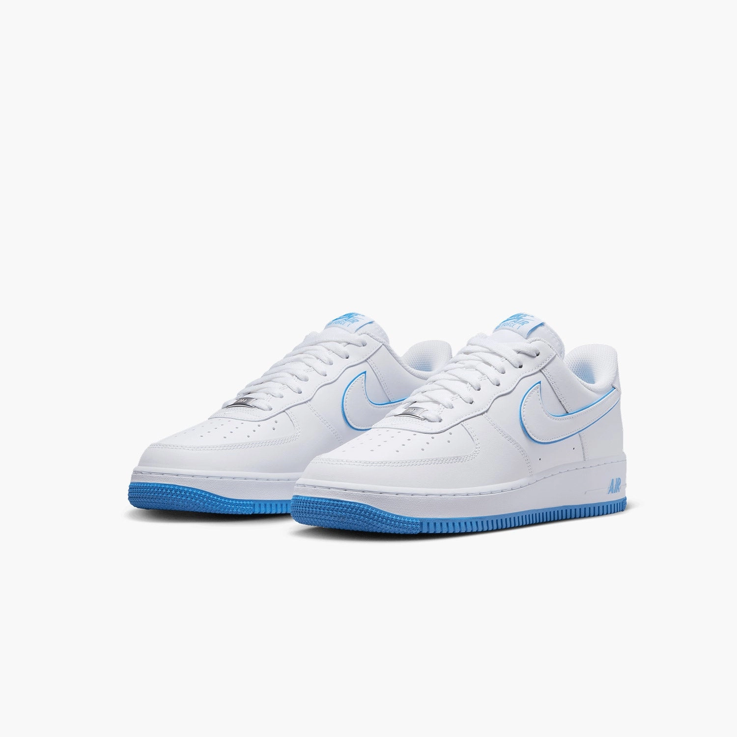 Men's Nike Air Force 1 `07 "White University Blue" Nike Shoes Huaraches