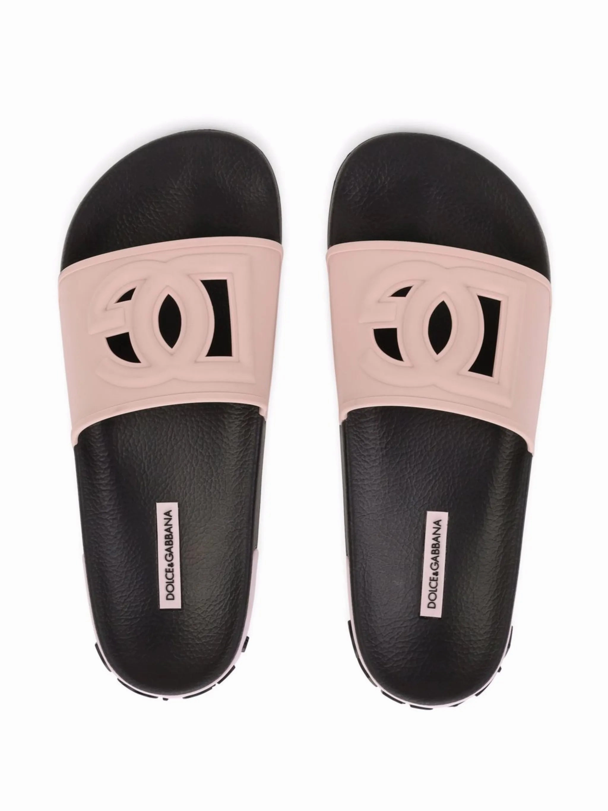 cut-out logo slides Suede Fluff Slippers Tizzey