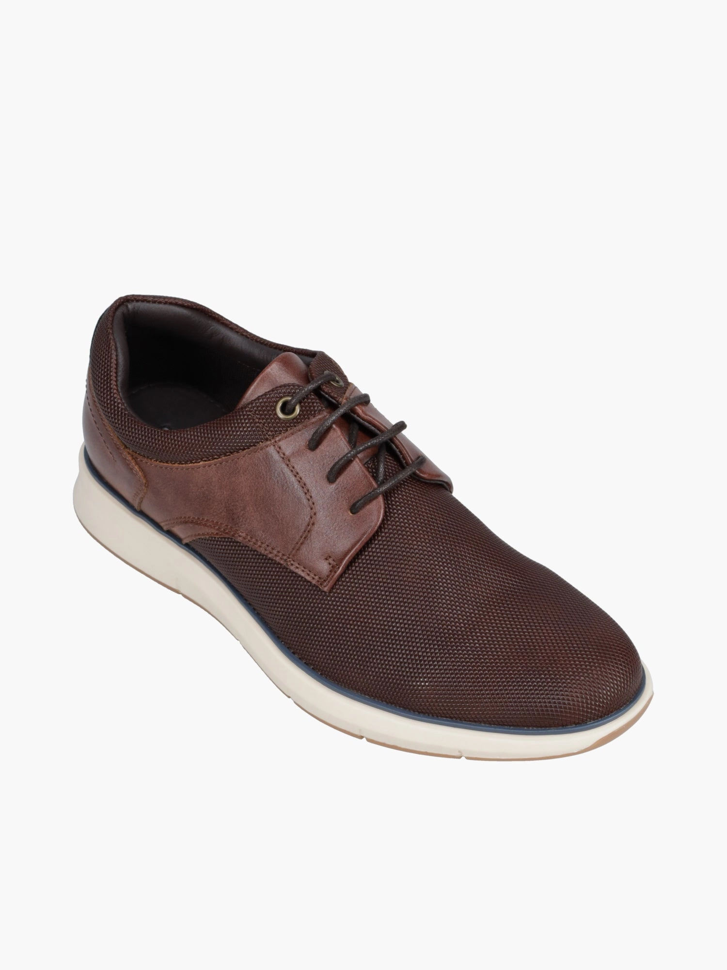 Wing Tipped Oxfords Fabian Tan Navy eco leather